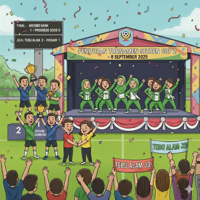 SETREN CUP 2 BERAKHIR DAN AREMBO GANK BOGEM MENJADI SANG JUARA